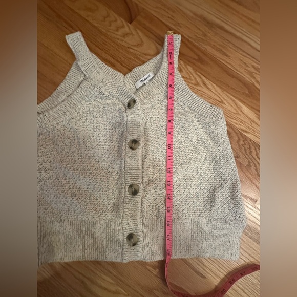 Madewell Rainbow Marled Wakefield Button Front Tank Small Cotton blend - Picture 6 of 11